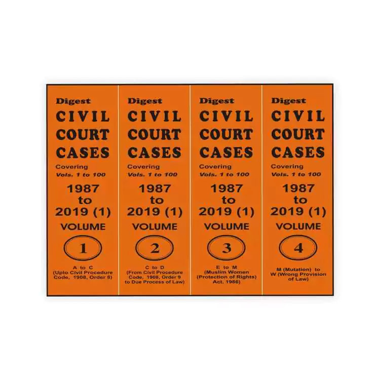 Chander Mohan's Digest Civil Court Cases, 1987 To 2019 (1)