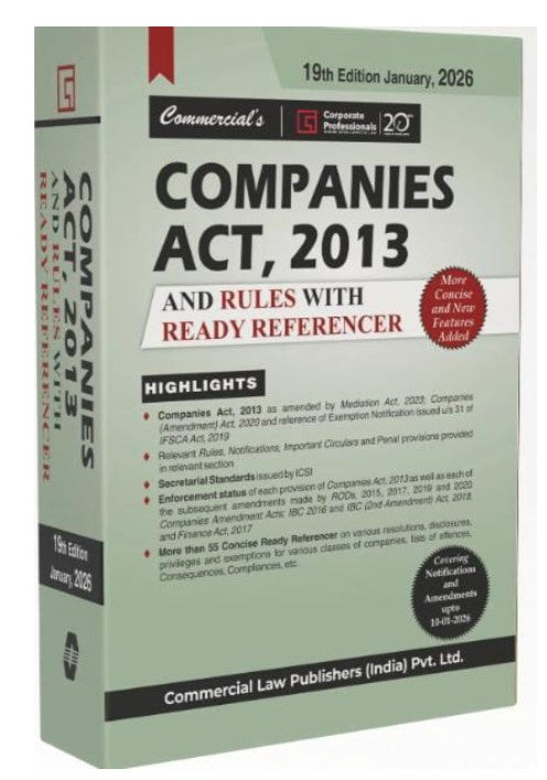 Companies Act 2013 and Rules with Ready Referencer