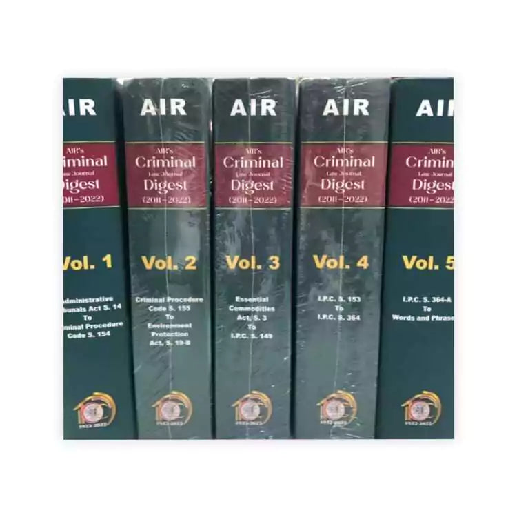 Manohar & Chitaley's Criminal Law Journal Digest (2011 - 2022)
